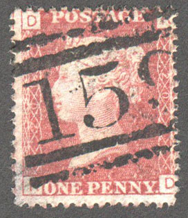 Great Britain Scott 33 Used Plate 201 - RD - Click Image to Close